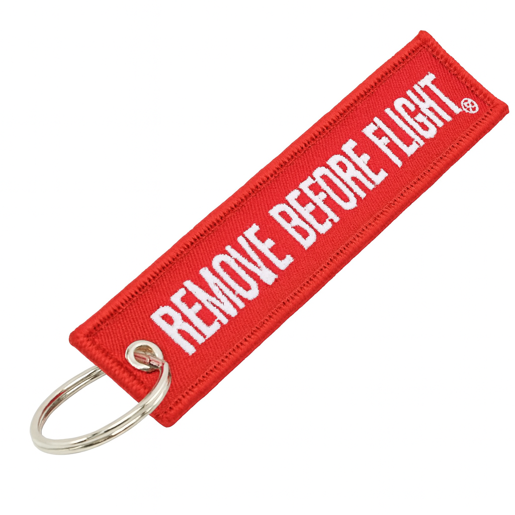 Remove Before Flight Keychain