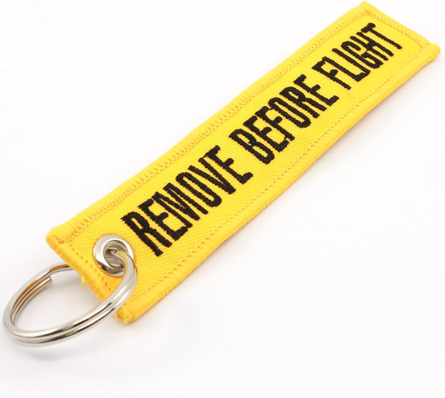 Remove Before Flight Keychain