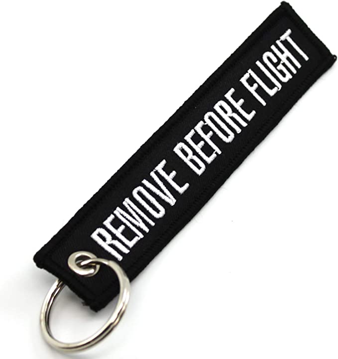 Remove Before Flight Keychain